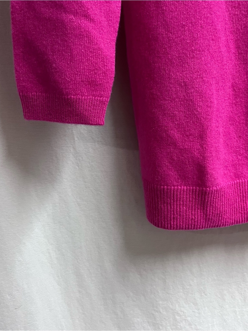 NWT Talbots Sweater Pure Cashmere Pink Soft Luxury 3/4 Sleeve XS Classic - Picture 4 of 8